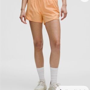 lululemon athletica Light Orange Athletic Shorts